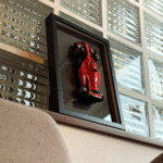 Rama Display  – Suport 3D pentru LEGO F1 Speed Champions, Alb/Negru - imagine 4